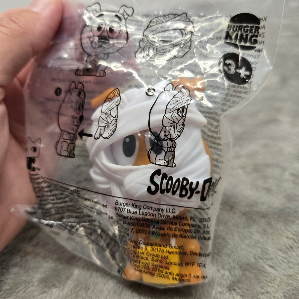 Scooby-Doo Mummy Figure 2025 Burger King King Jr Meal Toy New Sealed Packaging
